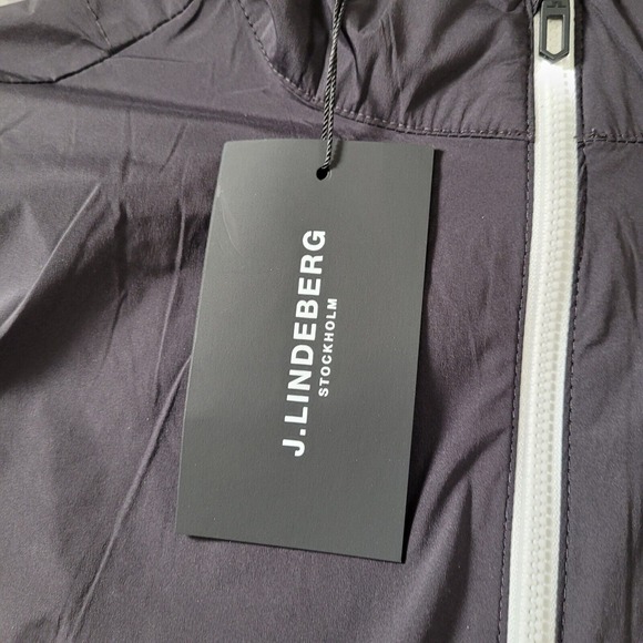 J. Lindenberg Windbreaker Stretch Full Zip Black Mens Size Large NEW - Picture 6 of 13